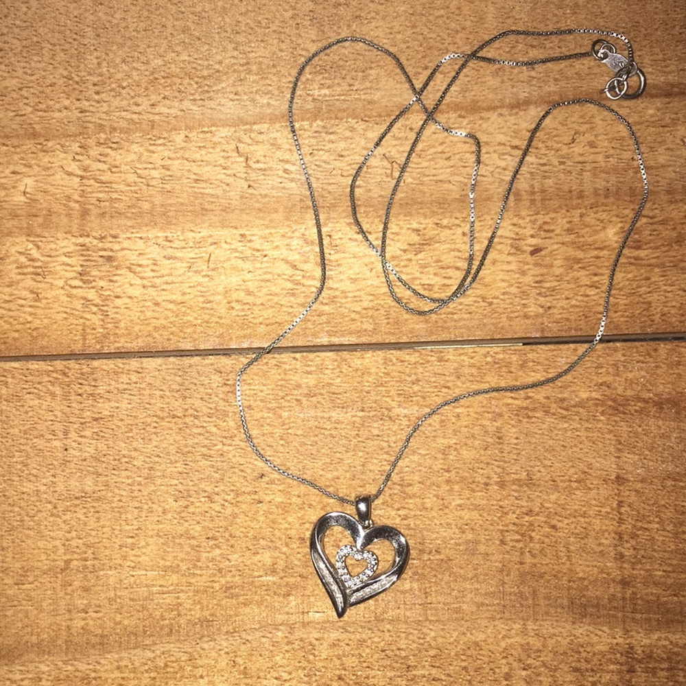 STERLING SILVER HEART NECKLACE